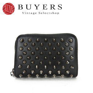 Christian Louboutin Zip Around Wallet Black Slots Panettone